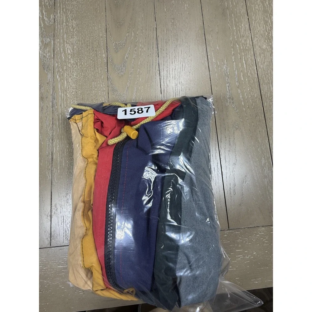 World Top Class Jacket Mens Large XL Multicolor Colorblock Hooded Parka Full Zip